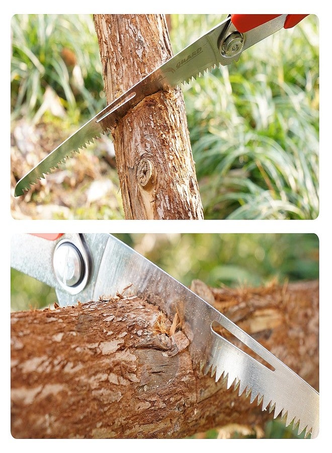 FLORA GUARD 8-Inch Folding Saw, Hand Saw for Tree Trimming, with Triple-Cut Razor Teeth for Wood Cutting, Tree Trimming, Gardening, Professional Camping Survival Tools - Image 4